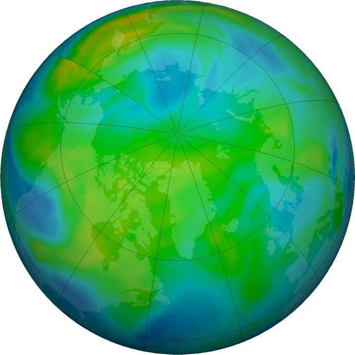 Arctic ozone map for 24 November 2020